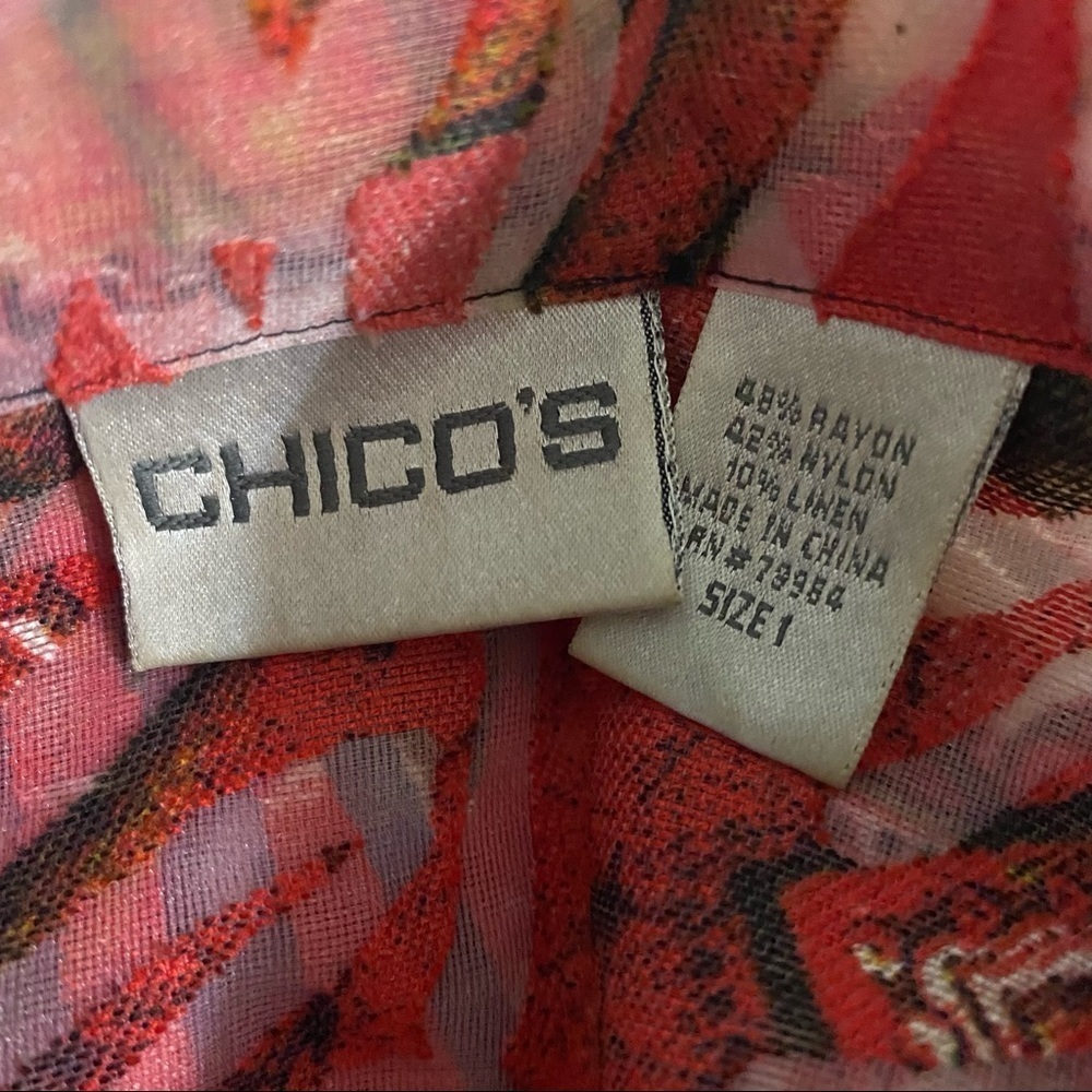 Chico’s Sheer Blouse - Picture 5 of 7